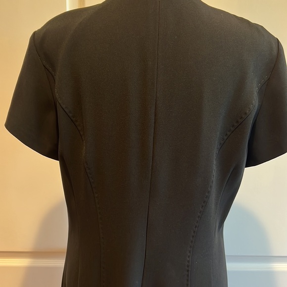 BASLER RUFFLE NECK BLACK DRESS - Picture 6 of 9